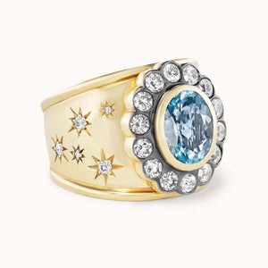Lexi Cigar Band Aquamarine