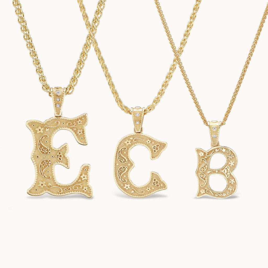 Mini Southwestern Initial Charm