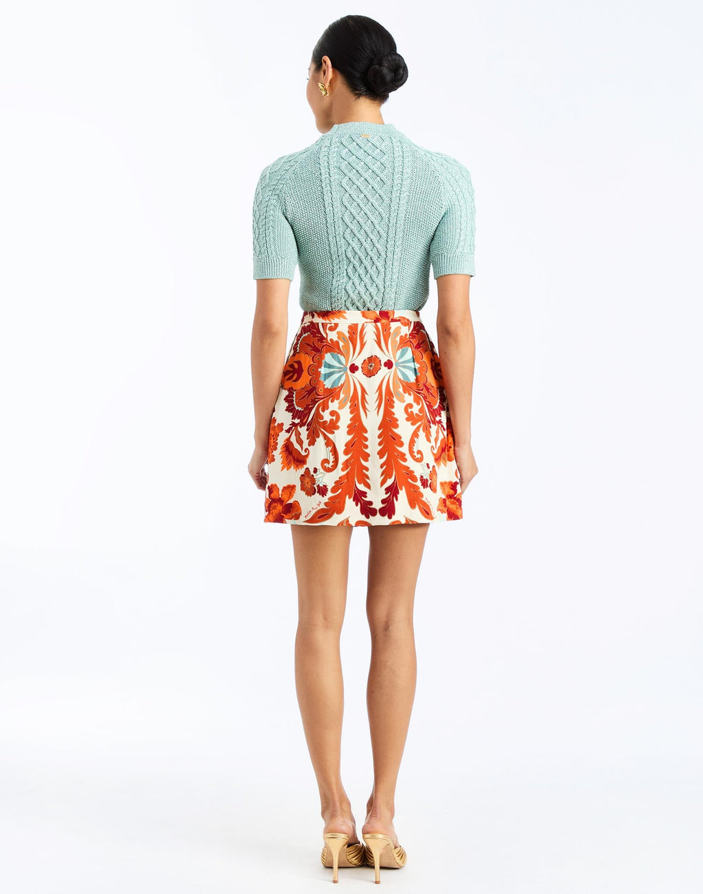 Enya Metallic Sweater in Cruise Blue