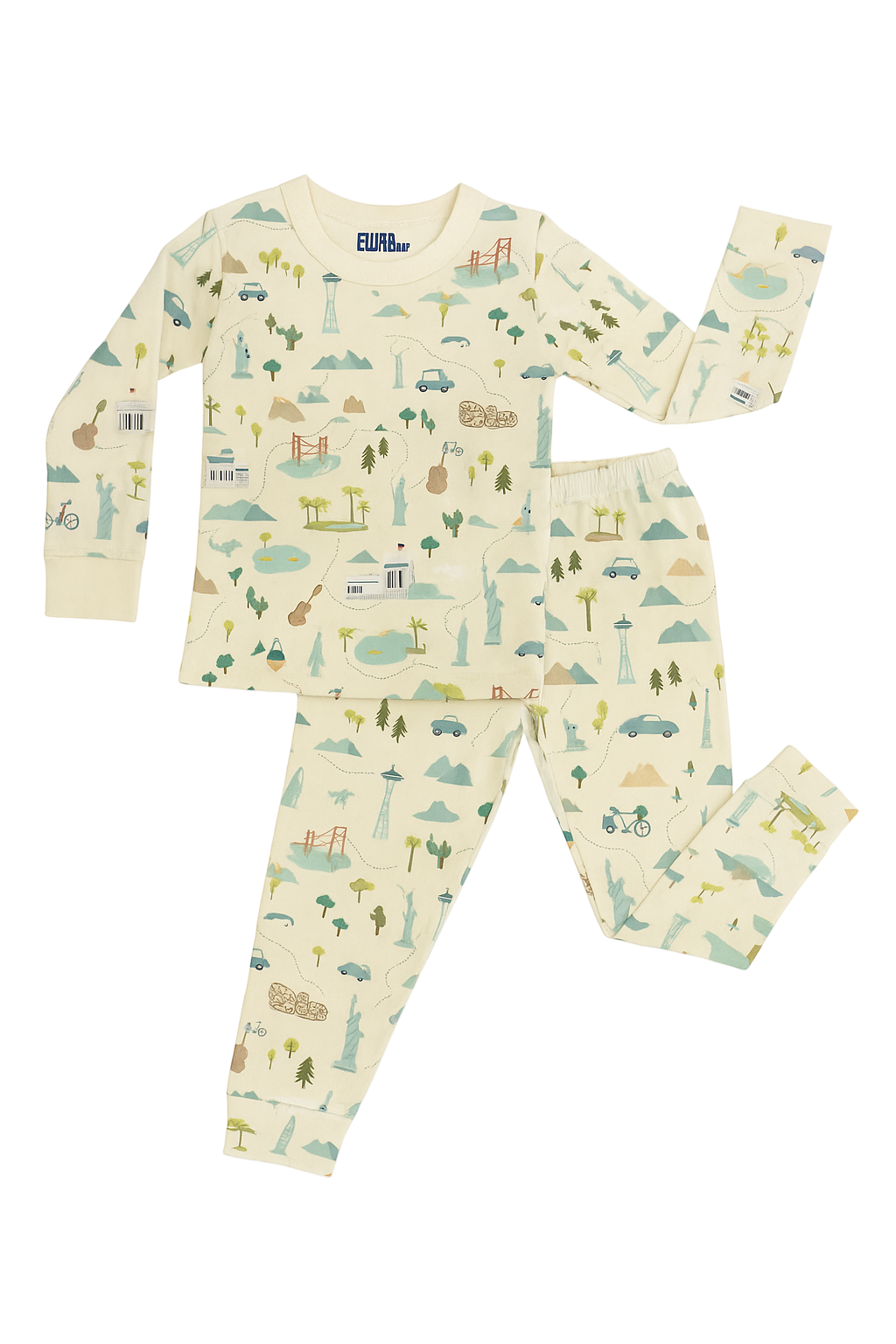 Map Bamboo Pajamas