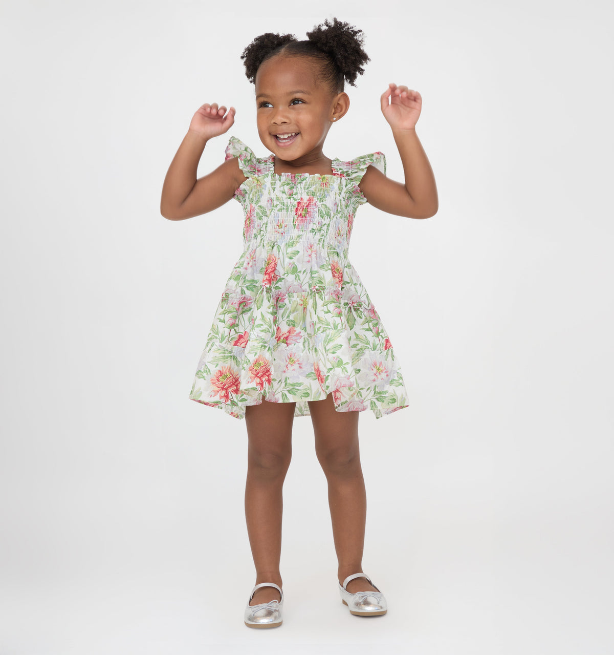 The Baby Ellie Nap Dress in Peony Chintz