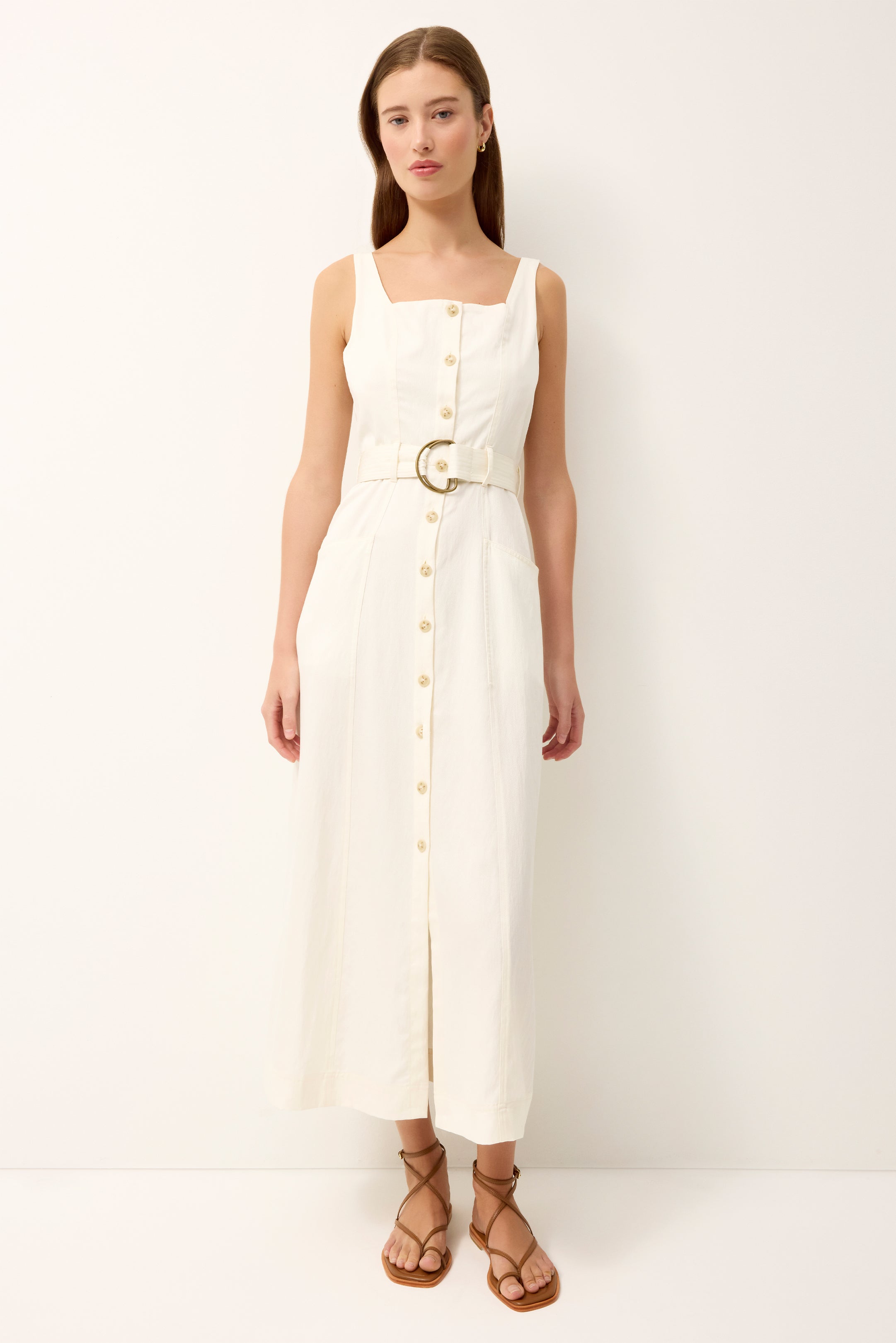 Whitner Dress in Ivory
