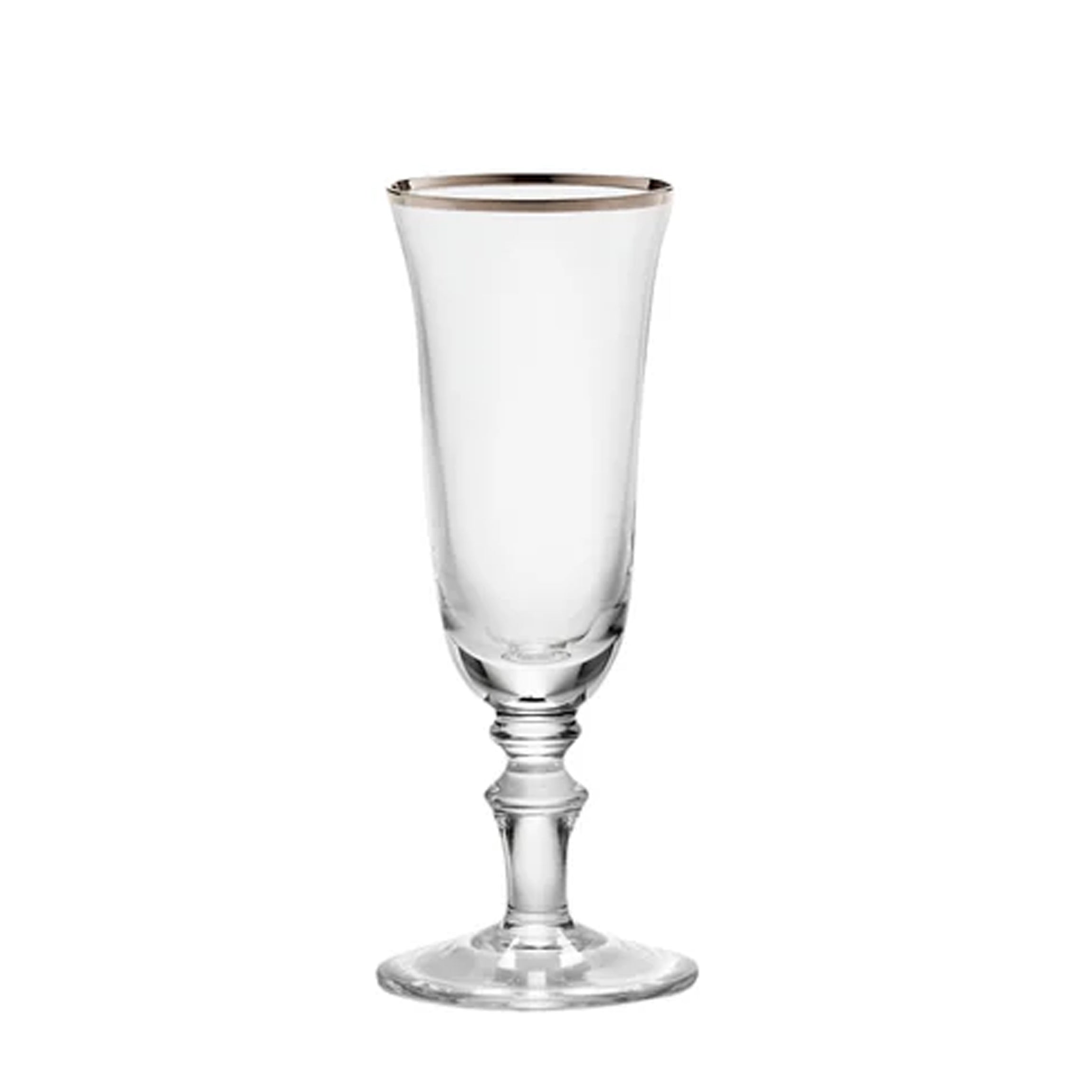 Medici Flute Goblets Platinum Thread, Set of 2