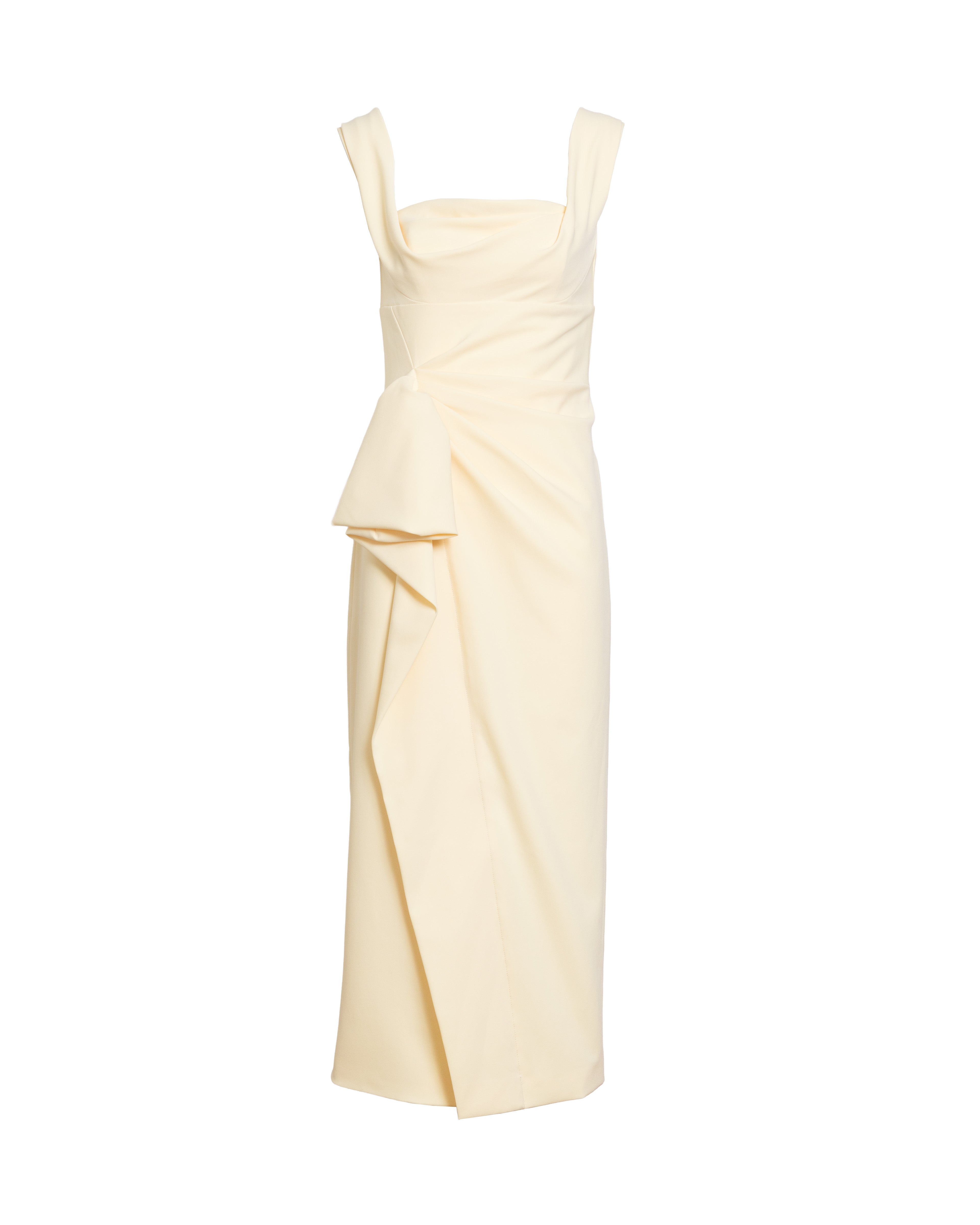 Mia Dress in Light Lemon