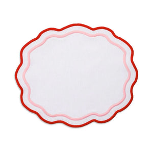 Morgan Placemat and Napkin Set in Pink