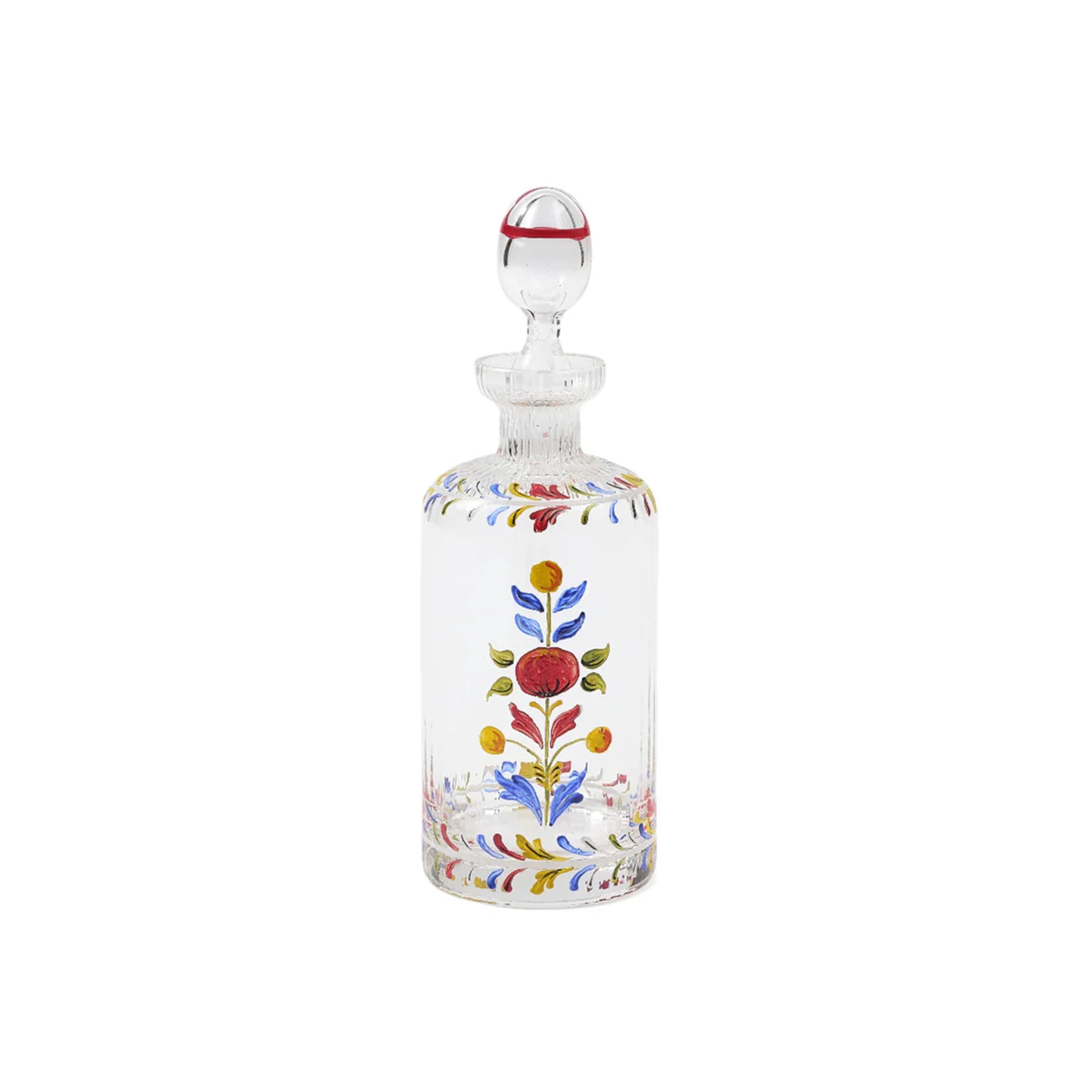 Murano Hand-Painted Oil Bottle Multicolor