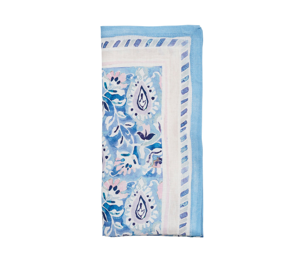Mira Napkin in Lilac & Blue, Set of 4