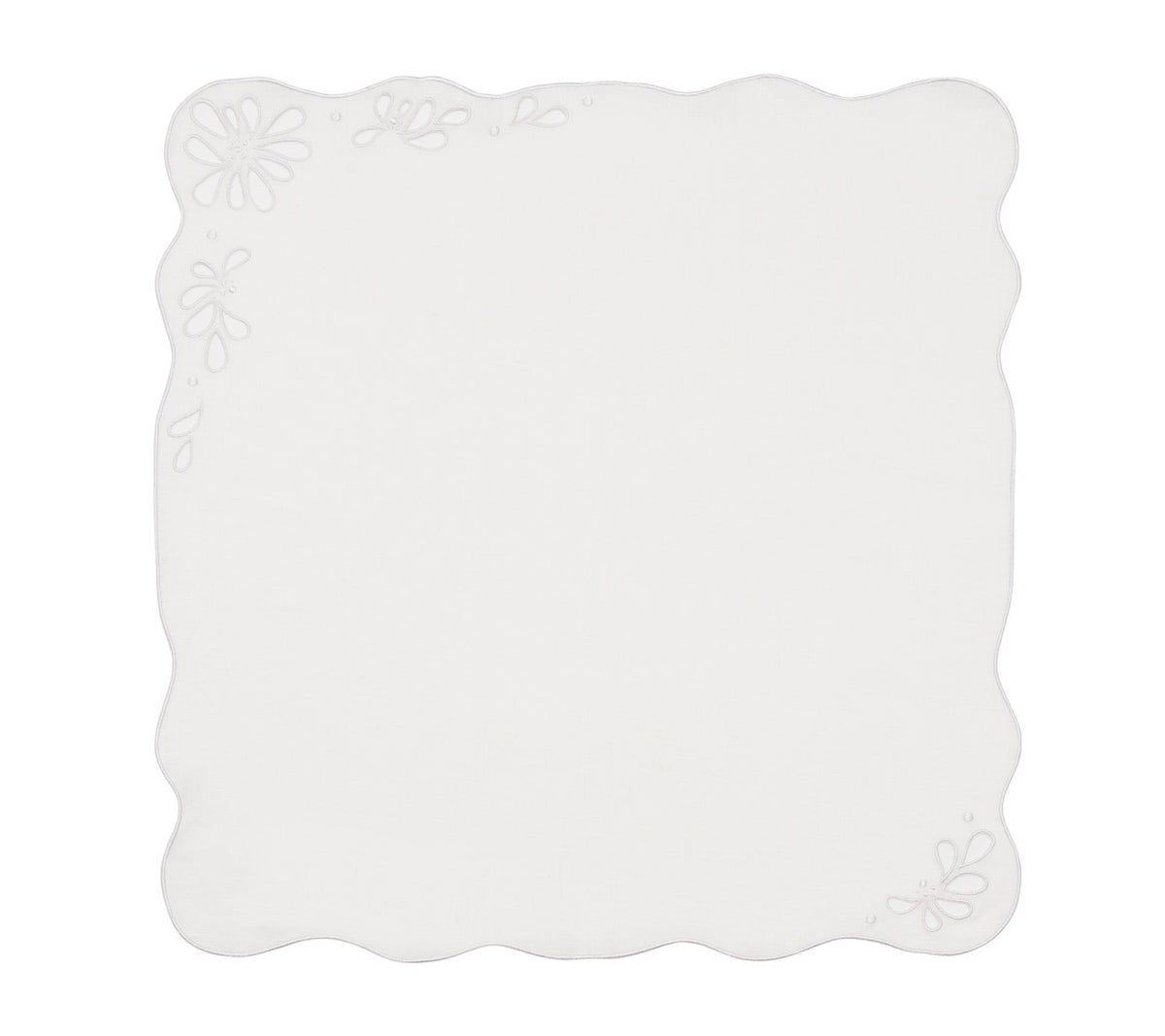 Bloom Napkin in White, Set of 4