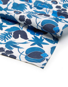 Large Napkins in Wildbird Blue, Set of 2
