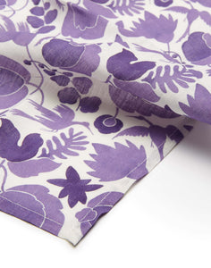Large Napkins in Wildbird Purple, Set of 2