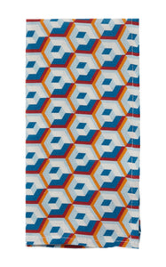 Large Napkins in Cubo Giallo/Fuxsia Blue, Set of 2