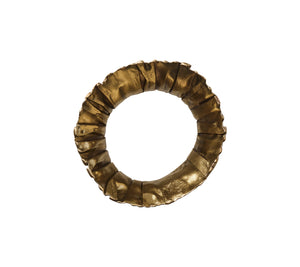 Clinched Napkin Ring in Gold & Silver, Set of 4
