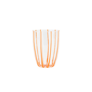 Nuovo Stripe Tall Tumbler in Orange