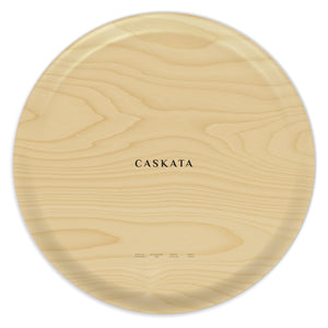 Nasturtiums Large Round Birchwood Tray