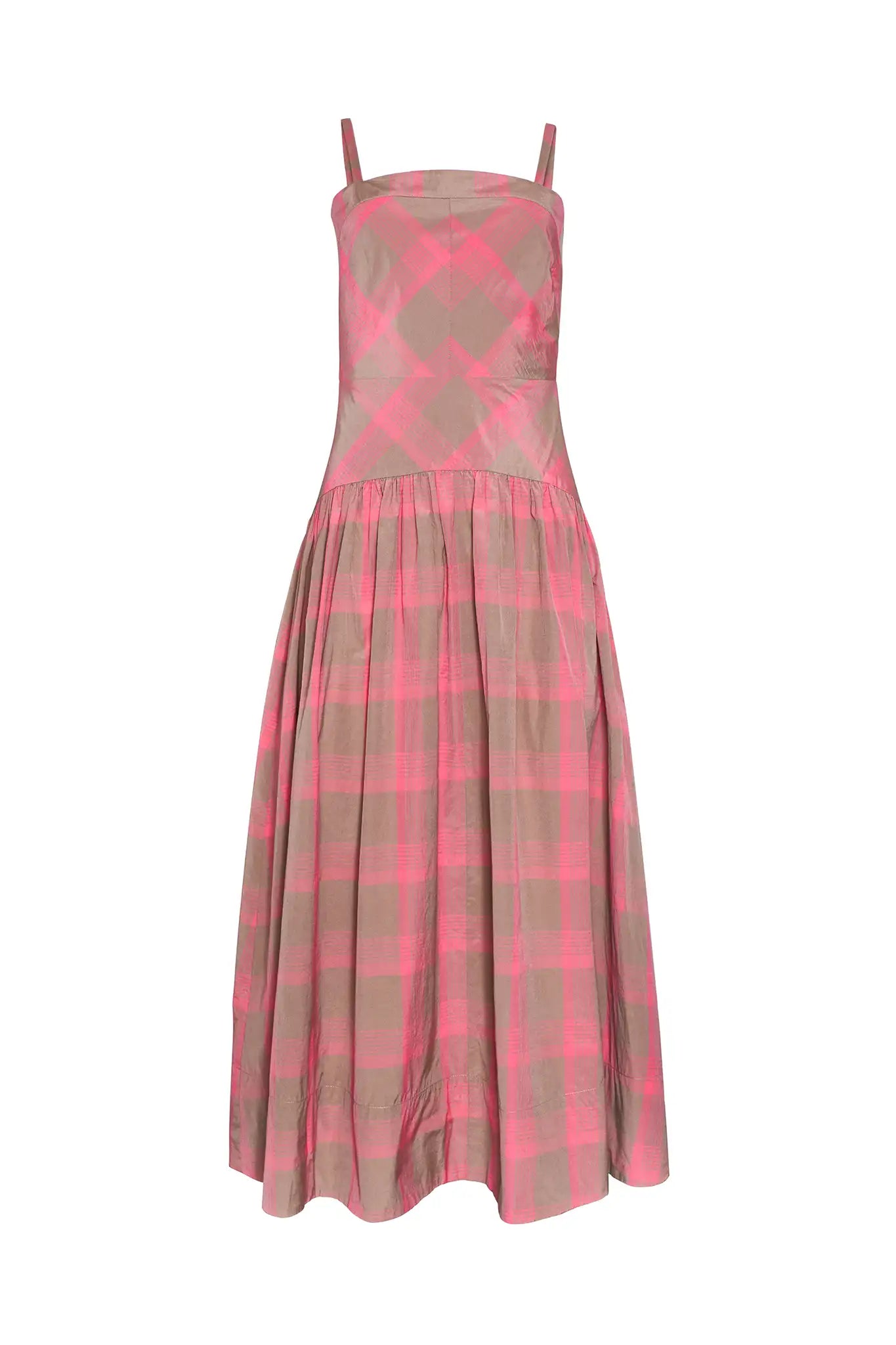 Newberry Dress in Day Glow Check