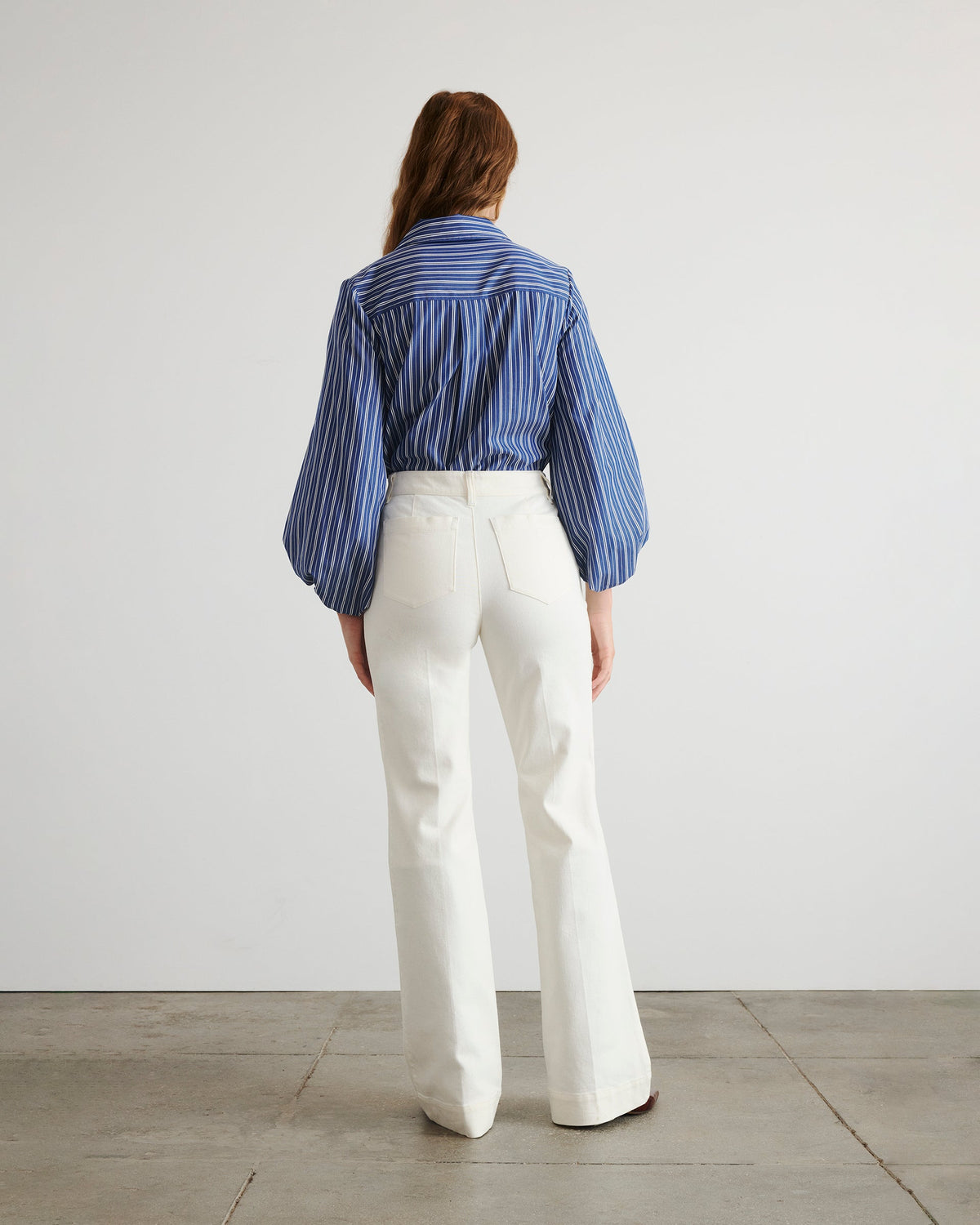 Marina Stripe Top in Maritime Blue & White