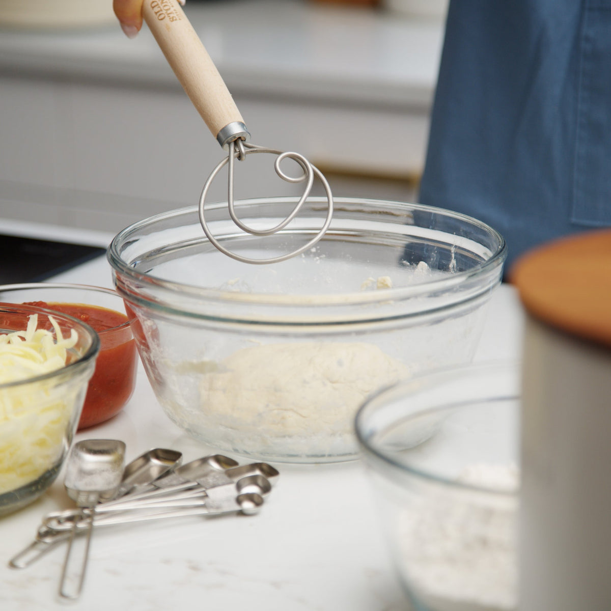 Dough Whisk in Natural