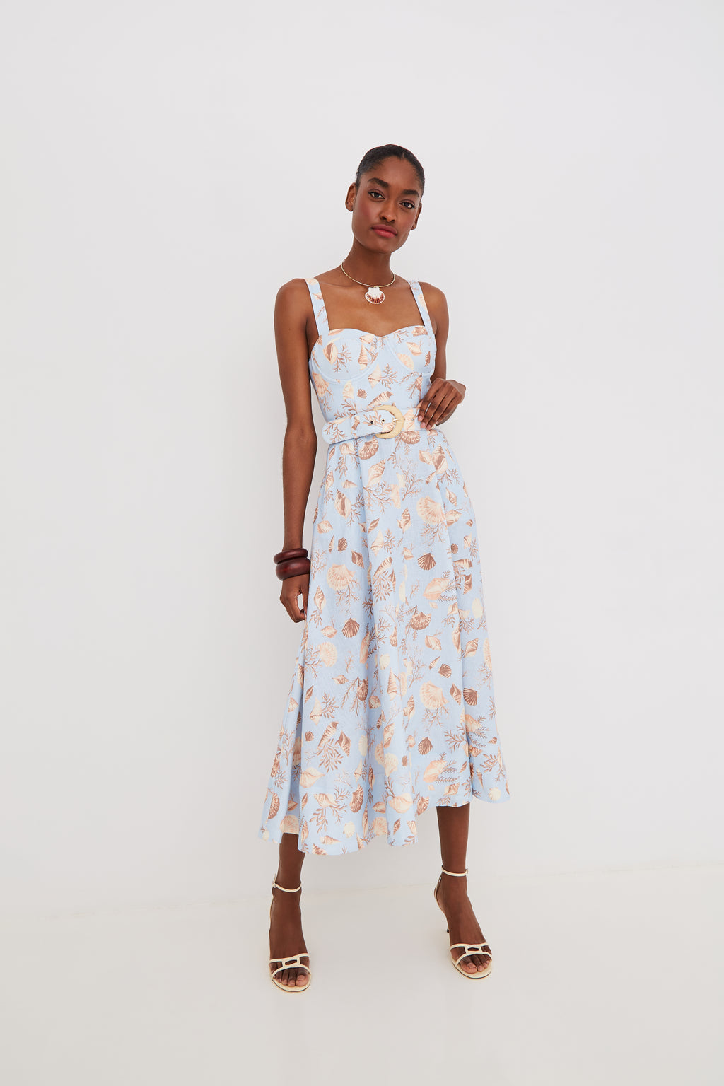 Calypso Dress in Seashell Sky