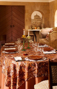 Octagonal Dessert Plate in Burgundy