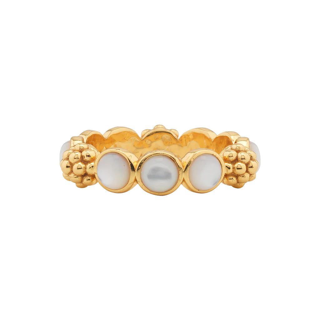 Berry Gem Ring in Mother of Pearl