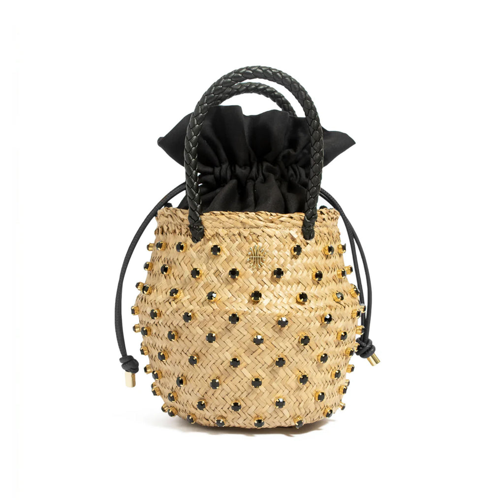 Nina Double Cotton Bag in Black