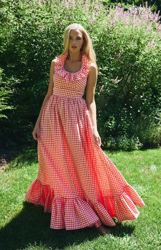Margot Dress in Red Gingham
