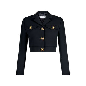 Viola Notte Fleur in Black