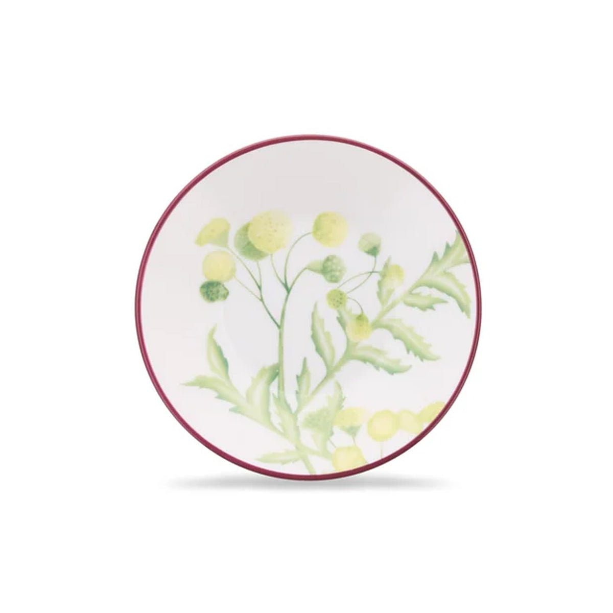 Florenza Acanto Fondo Bianco Impero Coffee Saucer