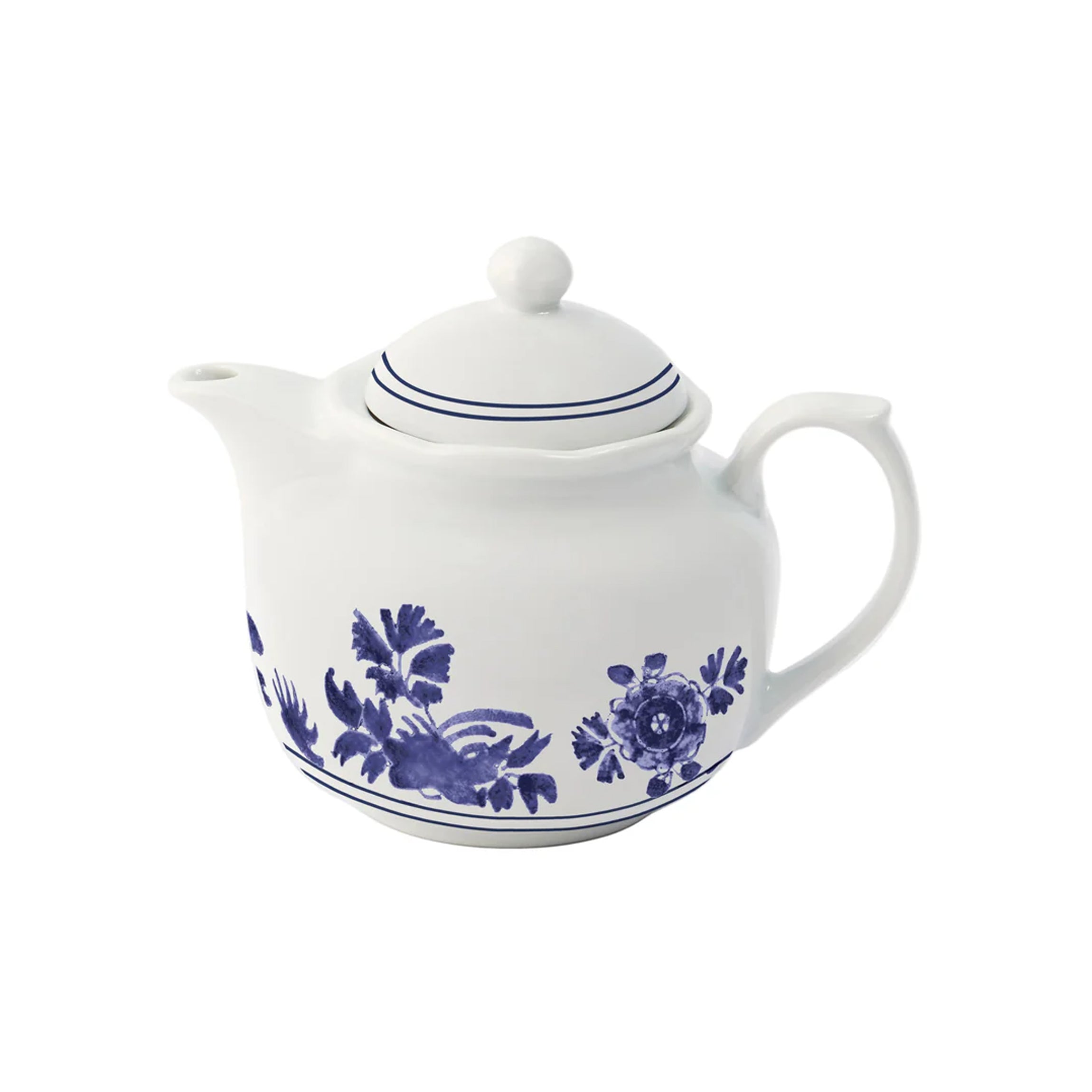 Gloria Porcelain Tea Pot in Blue