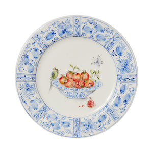Delft Plates in Pomegranates, Set of 4