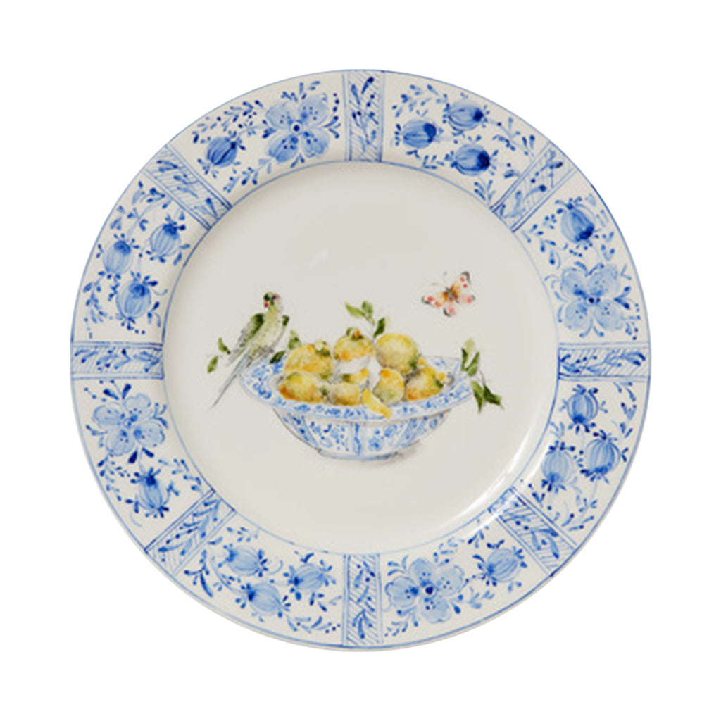 Delft Plates in Lemons, Set of 4
