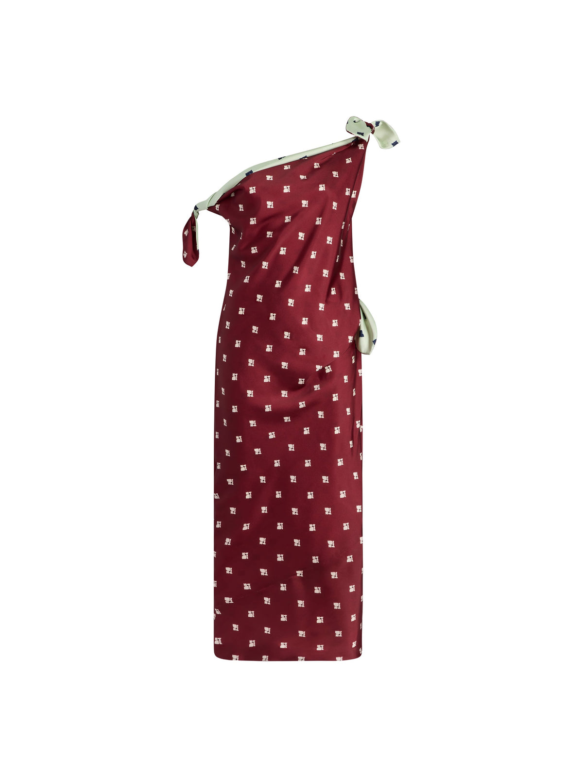 Floral Tabard Tie Dress in Ecru Floral