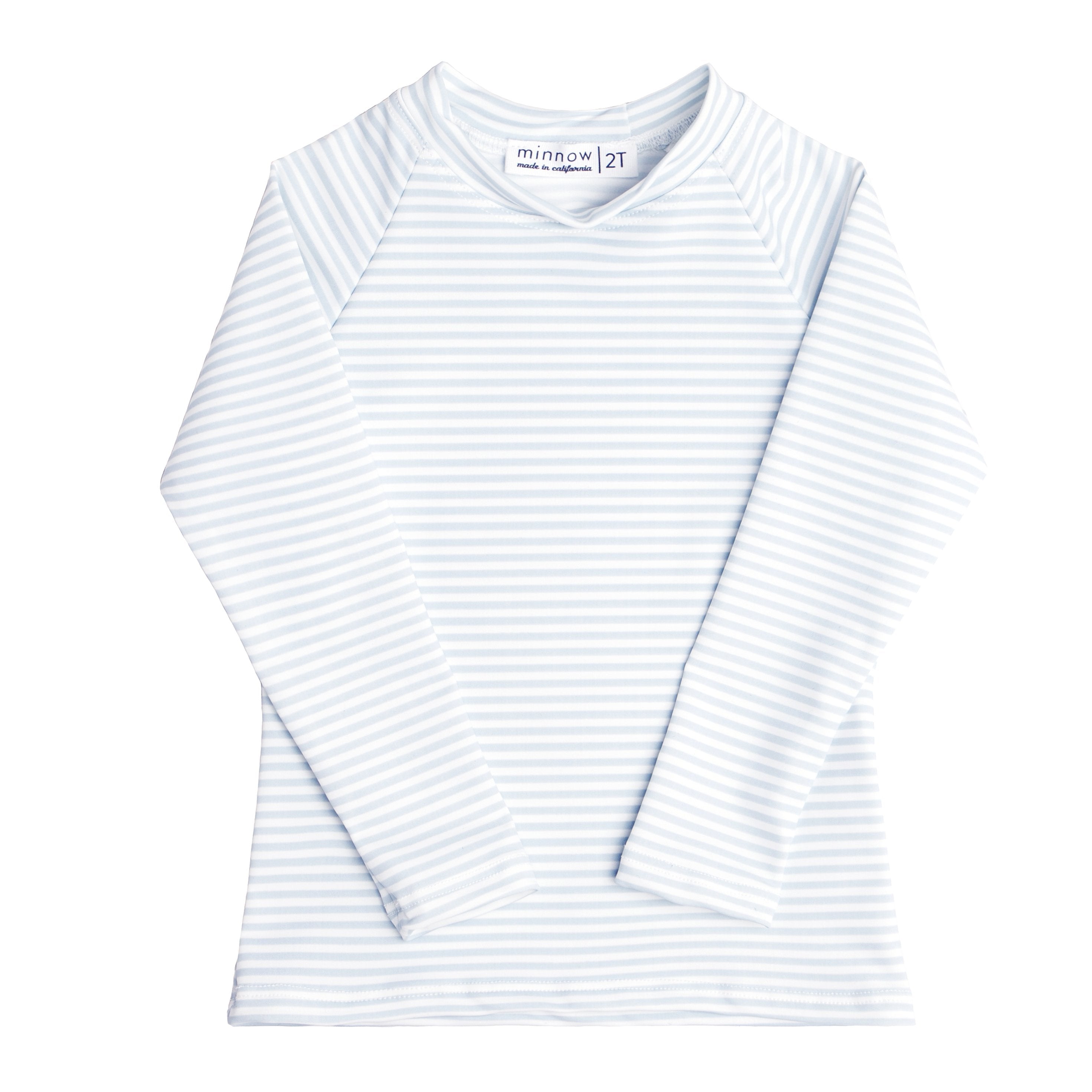 Unisex Rashguard in Powder Blue Stripe