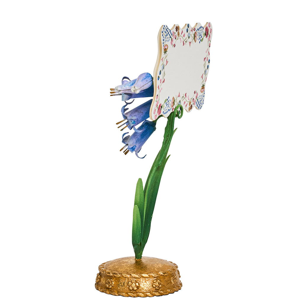 Meadow Walk Bluebell Place Card Holder in Chambray