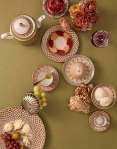 Disk Placemats in Napoli Dusty Pink, Set Of 2