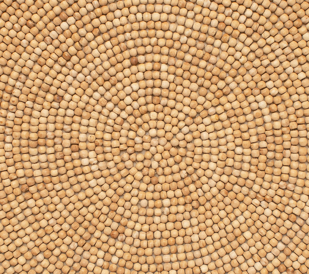 Wood Round Placemat in Natural, Set of 4
