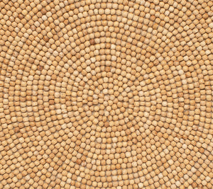 Wood Round Placemat in Natural, Set of 4