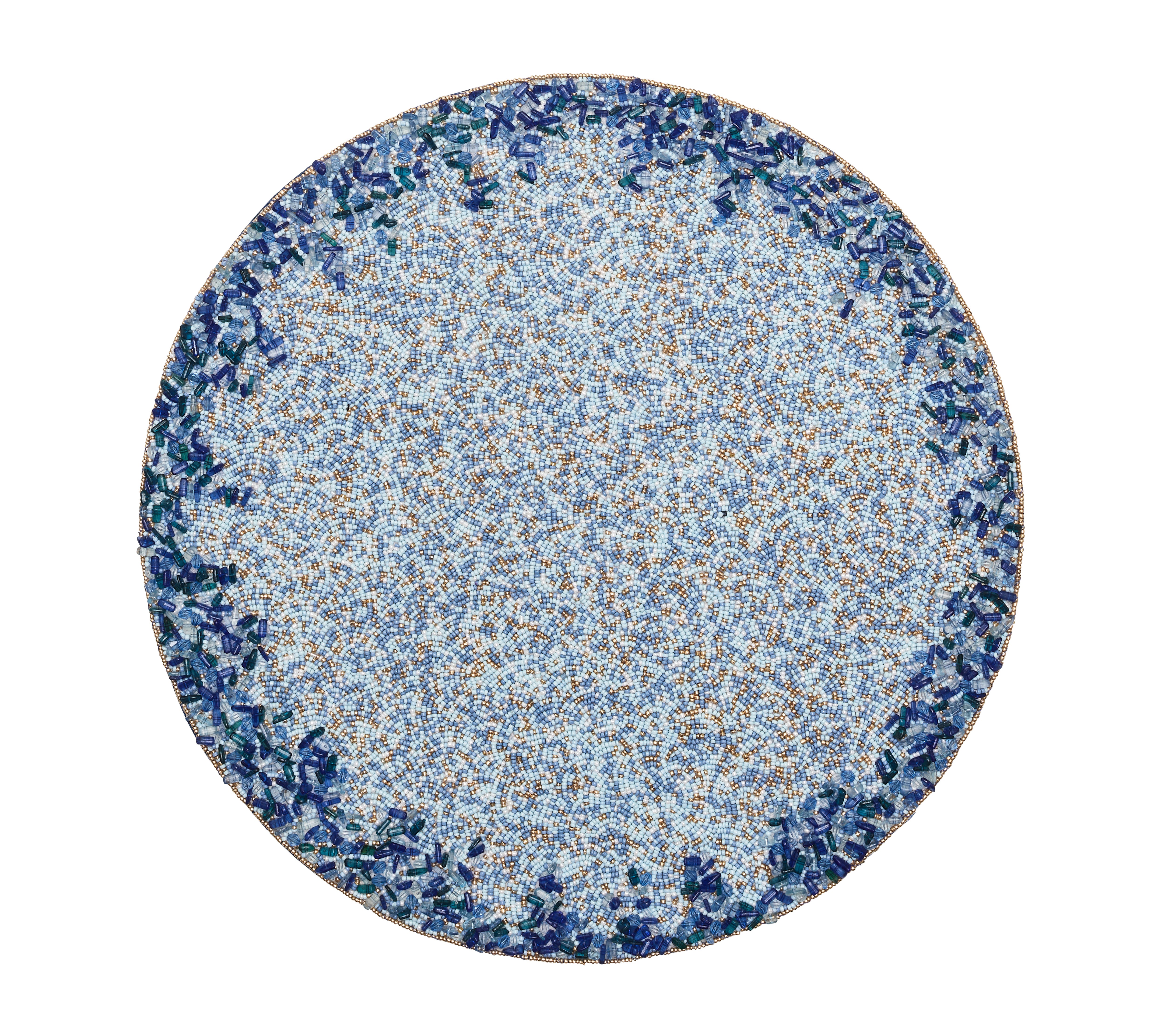 Lagoon Placemat in Navy & Blue, Set of 4