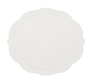 Tailored Placemats in White, Set of 4