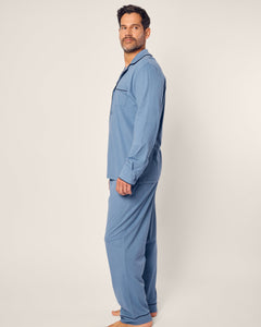 Men’s Pima Pajama Set in Mystique Blue