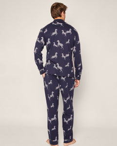 Men’s Pima Pajama Set in Zèbre de Nuit