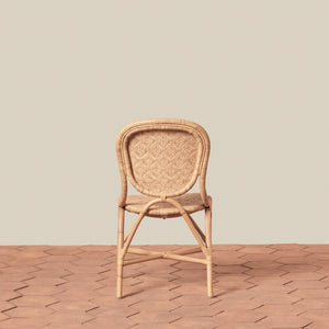 back angle of side chair in natural