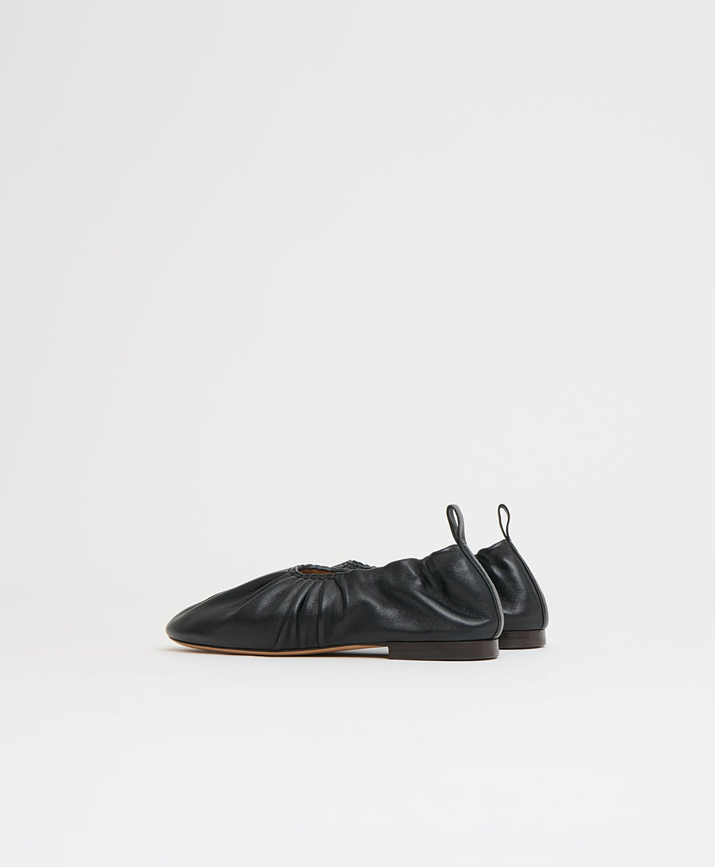 Ruched Ballerina in Black
