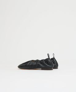 Ruched Ballerina in Black