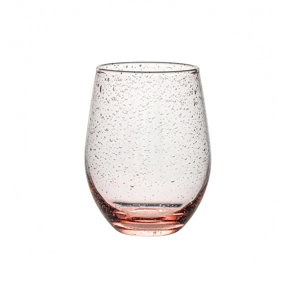 Provence Stemless Wine Glass in Blush