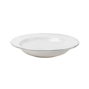 Bevagna Pasta Bowl in White & Green