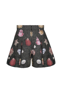 Perla Short in Conchitas Black Print