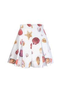 Perla Short in Conchitas White Print