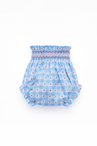 Emma Bloomers in Blue & Flowers