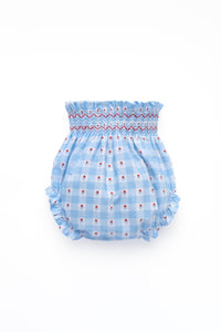 Emma Bloomers in Blue & Flowers